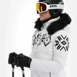 Poivre Blanc, Stretch Ski Jacket Ski-jas Dames Fancy Wit 19 Poivre Blanc, Stretch Ski Jacket Ski-jas Dames Fancy Wit -XUEFENG EXTREME OUTFIT poivre blanc stretch ski jacket aa jas gevoerd dames fancy wit 22poivr102v2 BI 05