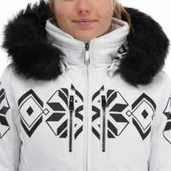 Poivre Blanc, Stretch Ski Jacket Ski-jas Dames Fancy Wit 21 Poivre Blanc, Stretch Ski Jacket Ski-jas Dames Fancy Wit -XUEFENG EXTREME OUTFIT poivre blanc stretch ski jacket aa jas gevoerd dames fancy wit 22poivr102v2 BI 07