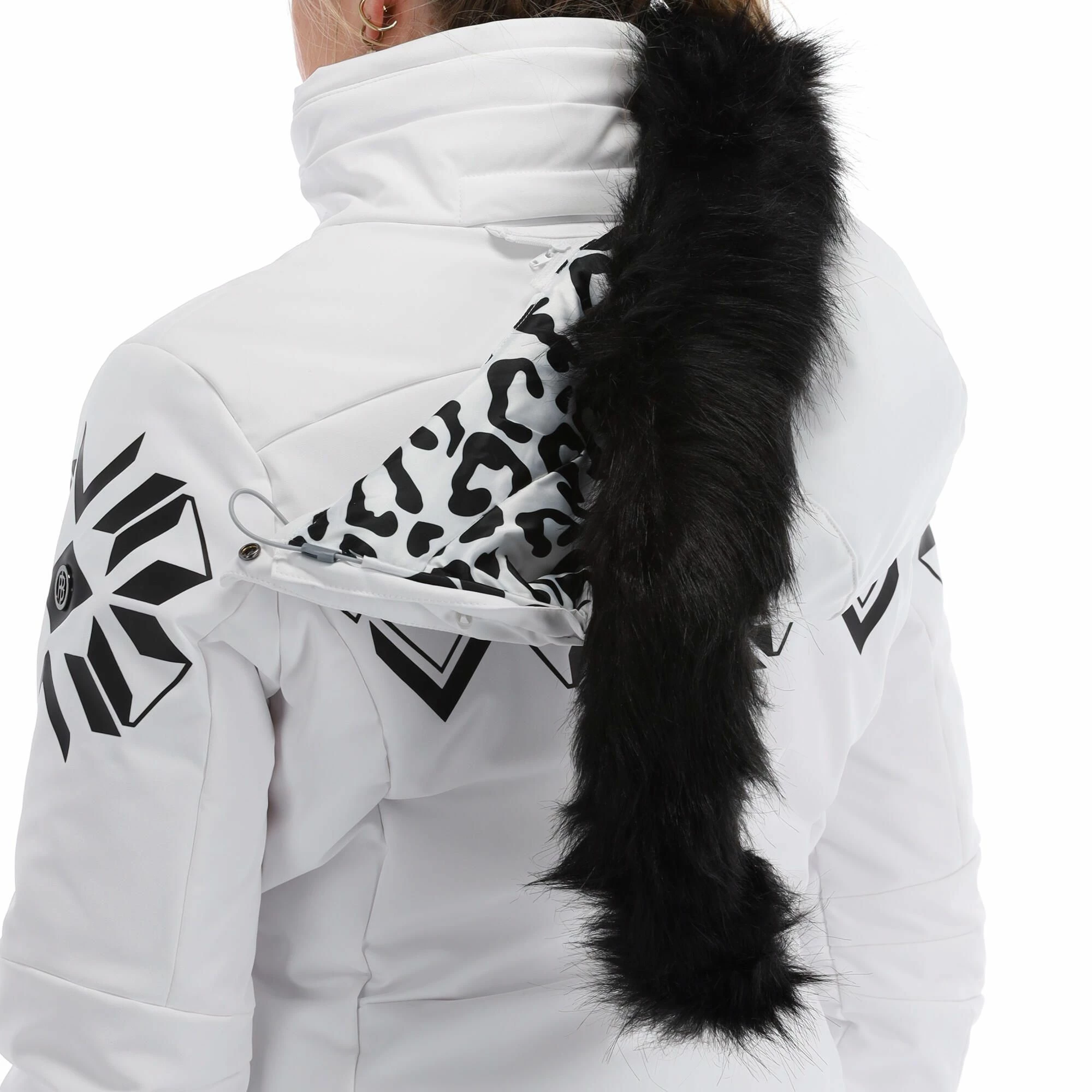 Poivre Blanc, Stretch Ski Jacket Ski-jas Dames Fancy Wit 12 Poivre Blanc, Stretch Ski Jacket Ski-jas Dames Fancy Wit - Afbeelding 10