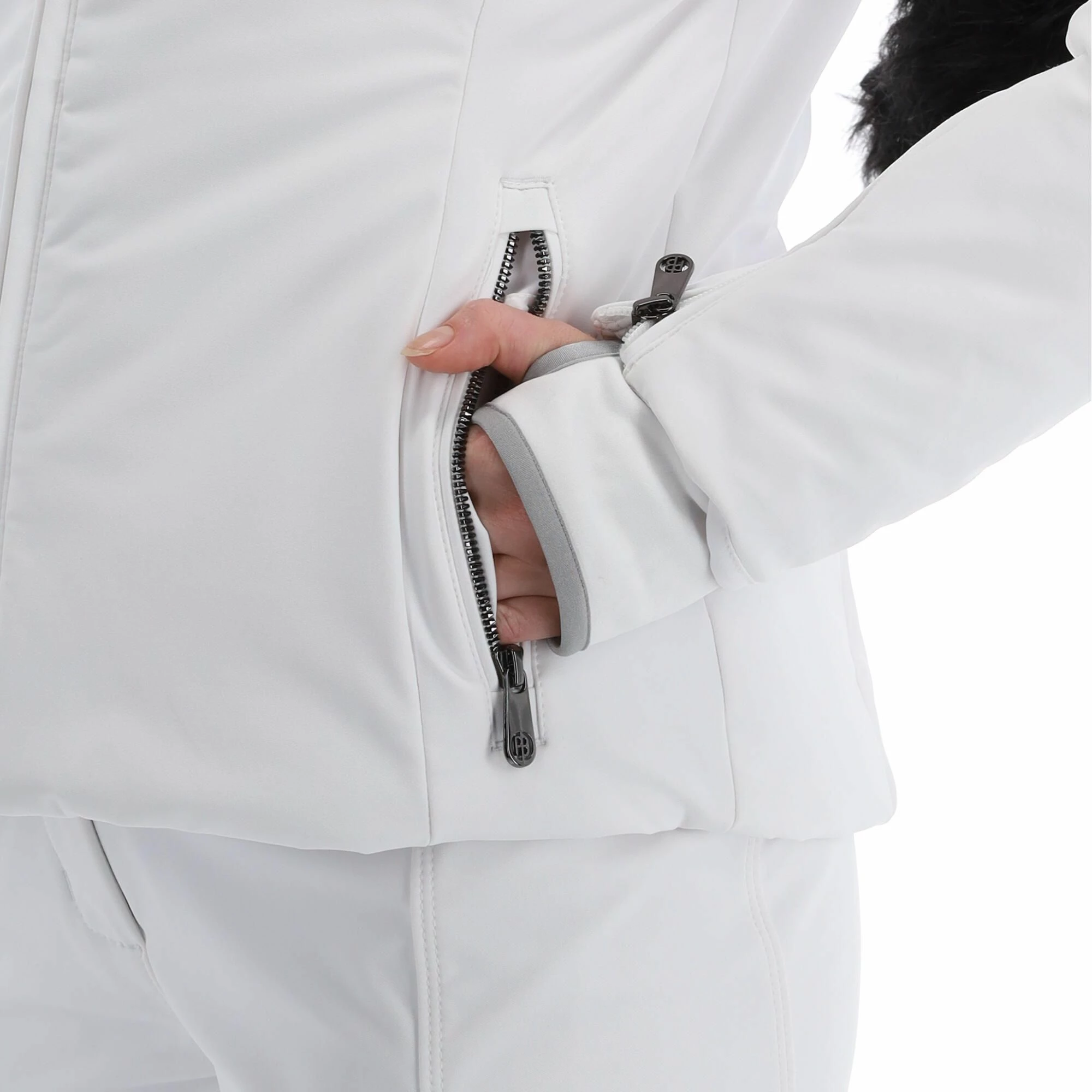 Poivre Blanc, Stretch Ski Jacket Ski-jas Dames Fancy Wit 14 Poivre Blanc, Stretch Ski Jacket Ski-jas Dames Fancy Wit - Afbeelding 12