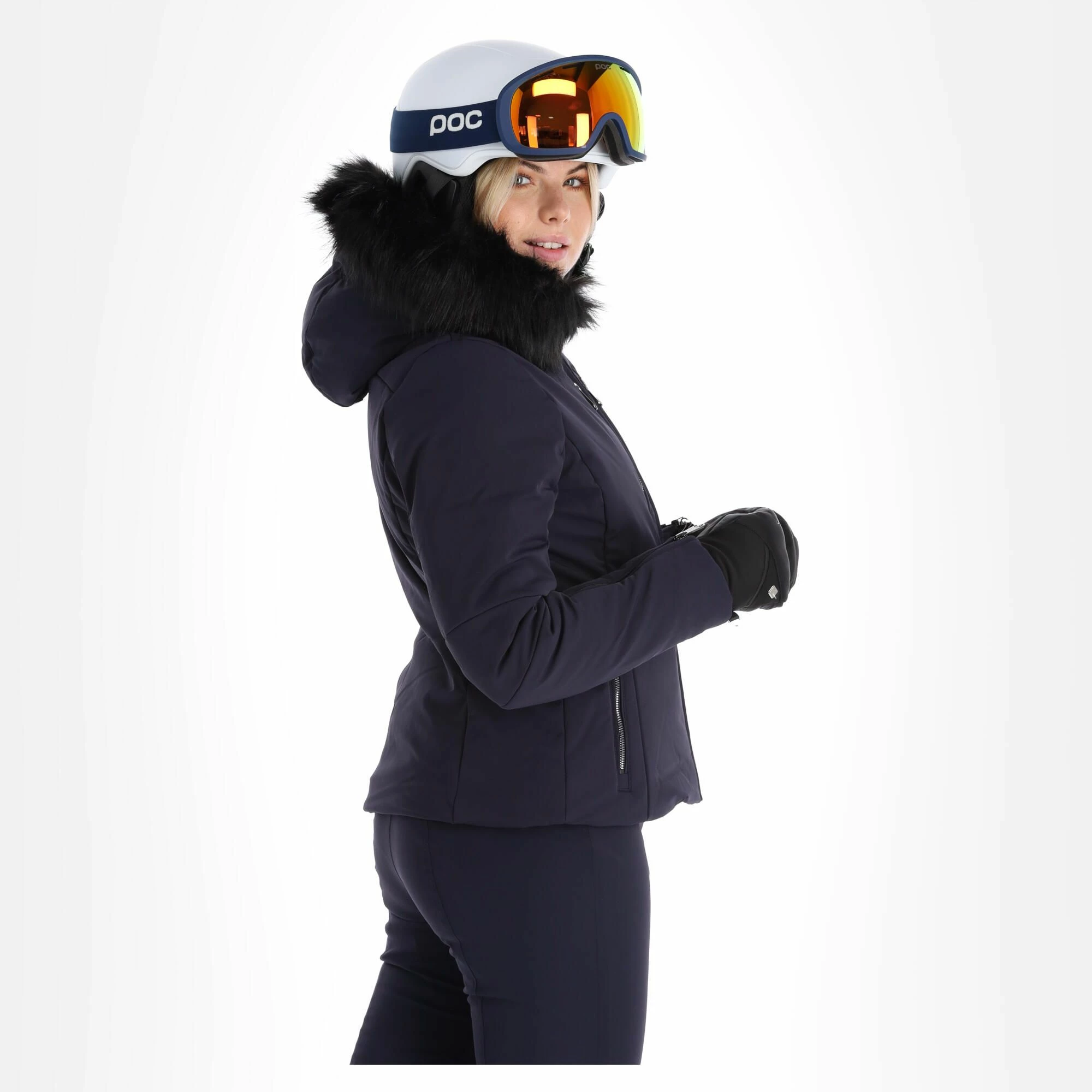 Poivre Blanc, Stretch Ski Jacket Ski-jas Dames Gothic Blauw 4 Poivre Blanc, Stretch Ski Jacket Ski-jas Dames Gothic Blauw - Afbeelding 2