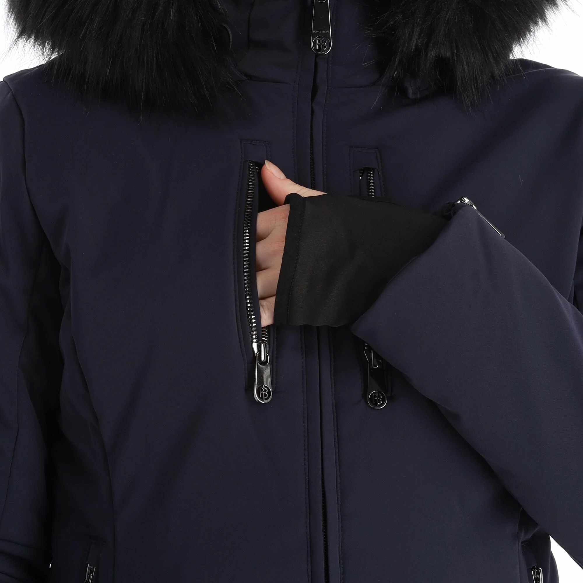 Poivre Blanc, Stretch Ski Jacket Ski-jas Dames Gothic Blauw 13 Poivre Blanc, Stretch Ski Jacket Ski-jas Dames Gothic Blauw - Afbeelding 11