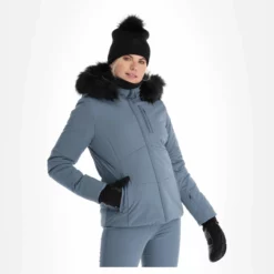 Poivre Blanc, Stretch Ski Jacket Ski-jas Dames Thunder Grijs