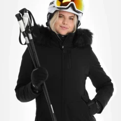 Poivre Blanc, Stretch Ski Jacket Ski-jas Dames Zwart 17 Poivre Blanc, Stretch Ski Jacket Ski-jas Dames Zwart -XUEFENG EXTREME OUTFIT poivre blanc stretch ski jacket aa jas gevoerd dames zwart 22poivr104v3 BI 05