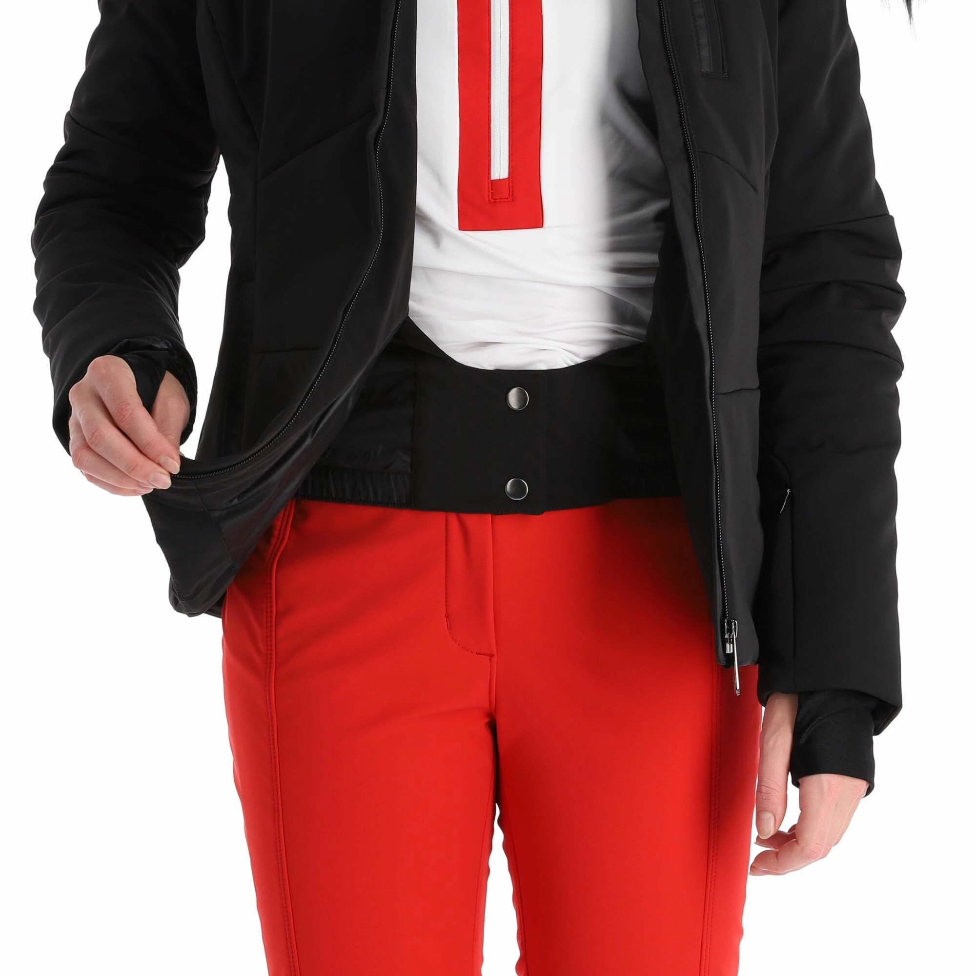 Poivre Blanc, Stretch Ski Jacket Ski-jas Dames Zwart 10 Poivre Blanc, Stretch Ski Jacket Ski-jas Dames Zwart - Afbeelding 8