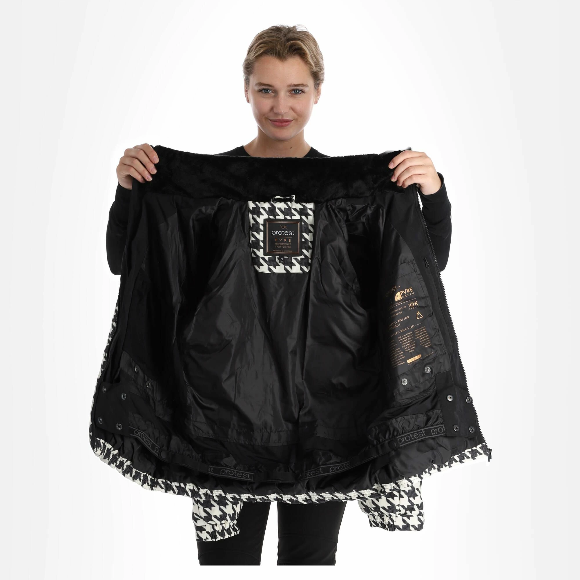 Protest, Prtbreey Ski-jas Dames True Zwart 7 Protest, Prtbreey Ski-jas Dames True Zwart - Afbeelding 5