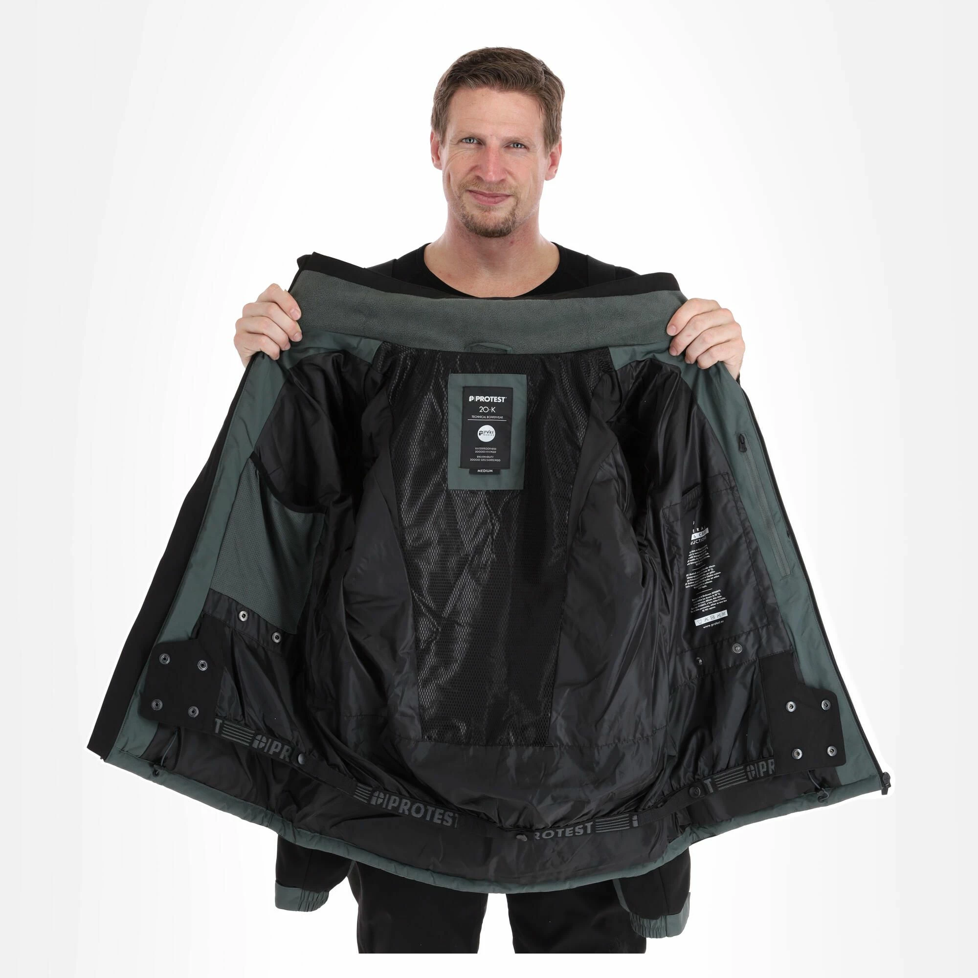 Protest, Prtmount Ski-jas Heren Hunter Groen 7 Protest, Prtmount Ski-jas Heren Hunter Groen - Afbeelding 5