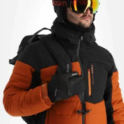 Protest, Prtmount Ski-jas Heren Umber Oranje -XUEFENG EXTREME OUTFIT protest prtmount aa jas gevoerd heren umber oranje 22prote114v3 BI 05