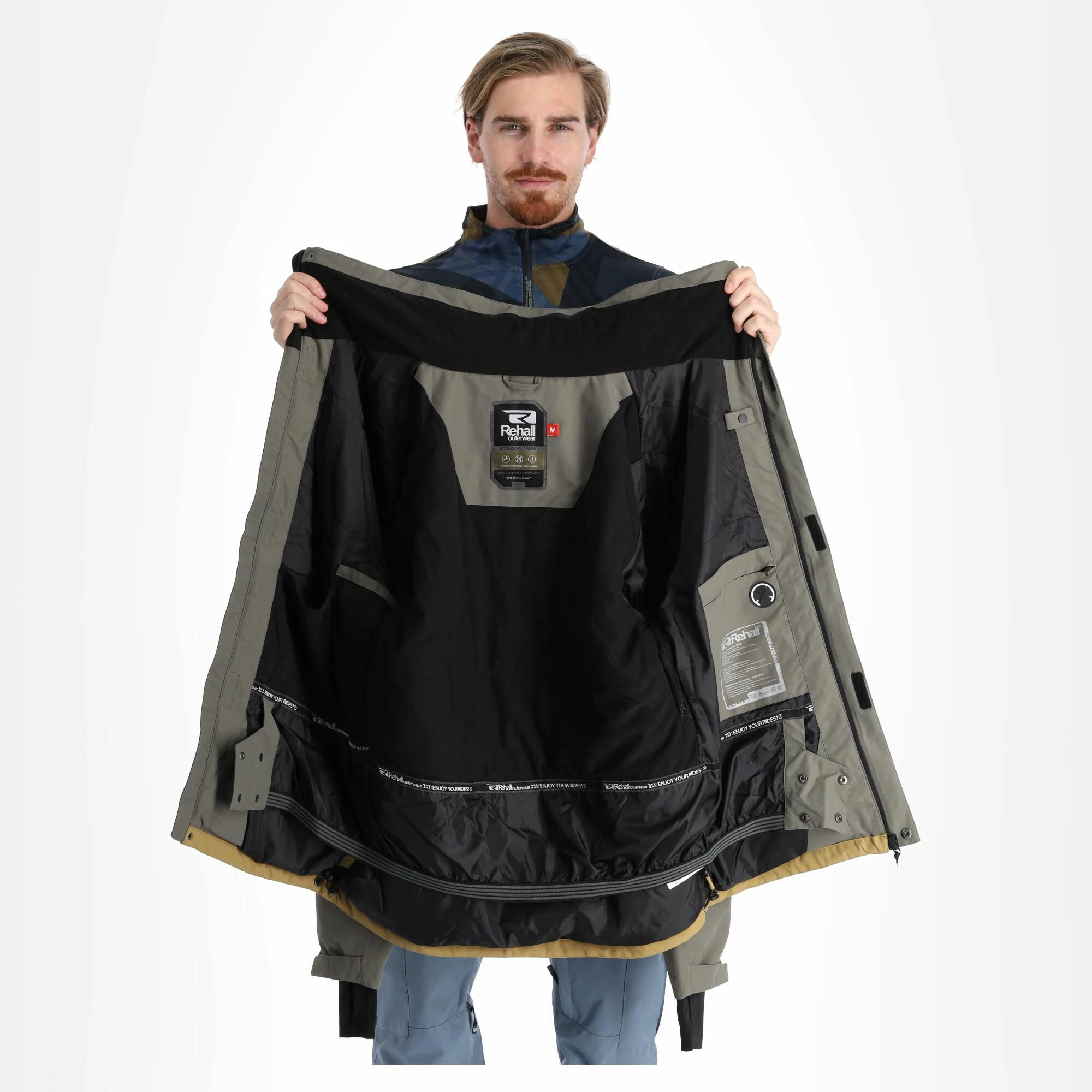 Rehall, Anchor-R Ski-jas Heren Antique Bronze Bruin 7 Rehall, Anchor-R Ski-jas Heren Antique Bronze Bruin - Afbeelding 5