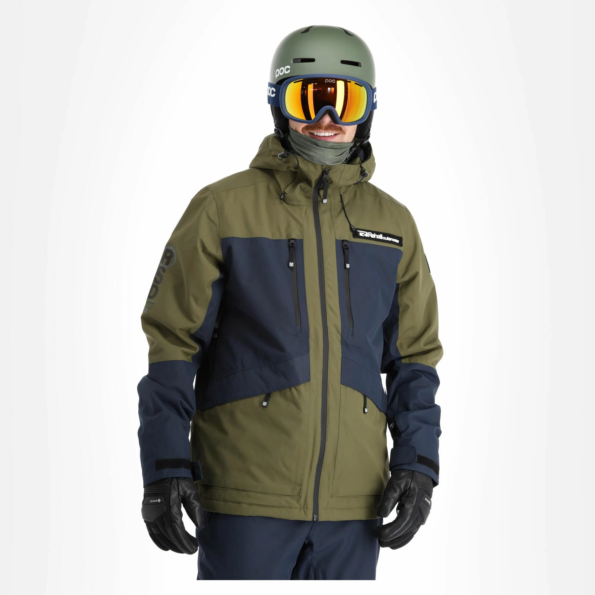 Rehall, Bud-R Ski-jas Heren Olive Night Groen 3 Rehall, Bud-R Ski-jas Heren Olive Night Groen