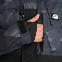 Rehall, Coors-R Ski-jas Heren Camo Zwart -XUEFENG EXTREME OUTFIT rehall coors r aa jas gevoerd heren camo zwart 22rehal107v1 BI 11