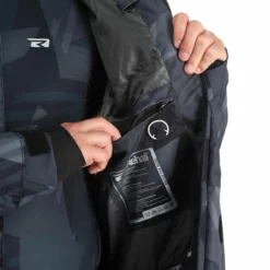 Rehall, Coors-R Ski-jas Heren Camo Zwart -XUEFENG EXTREME OUTFIT rehall coors r aa jas gevoerd heren camo zwart 22rehal107v1 BI 14