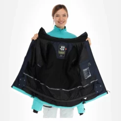 Rehall, Elly-R Ski-jas Dames Jeans Blauw -XUEFENG EXTREME OUTFIT rehall elly r aa jas gevoerd dames jeans blauw 22rehal138v1 BI 06