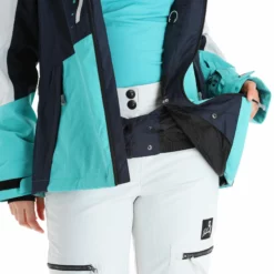 Rehall, Elly-R Ski-jas Dames Jeans Blauw -XUEFENG EXTREME OUTFIT rehall elly r aa jas gevoerd dames jeans blauw 22rehal138v1 BI 07