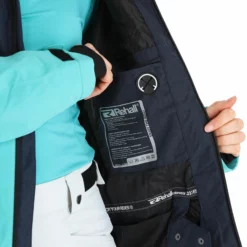 Rehall, Elly-R Ski-jas Dames Jeans Blauw -XUEFENG EXTREME OUTFIT rehall elly r aa jas gevoerd dames jeans blauw 22rehal138v1 BI 09