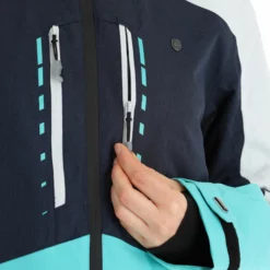 Rehall, Elly-R Ski-jas Dames Jeans Blauw -XUEFENG EXTREME OUTFIT rehall elly r aa jas gevoerd dames jeans blauw 22rehal138v1 BI 12