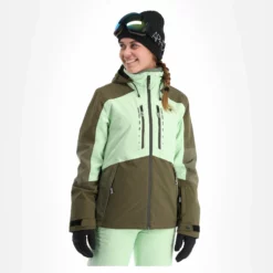 Rehall, Elly-R Ski-jas Dames Pastel Groen -XUEFENG EXTREME OUTFIT rehall elly r aa jas gevoerd dames pastel groen 22rehal138v2 BI 04