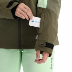 Rehall, Elly-R Ski-jas Dames Pastel Groen -XUEFENG EXTREME OUTFIT rehall elly r aa jas gevoerd dames pastel groen 22rehal138v2 BI 08