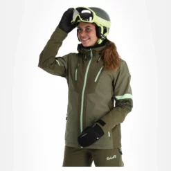 Rehall, Evy-R Ski-jas Dames Dusty Olive Groen -XUEFENG EXTREME OUTFIT rehall evy r aa jas gevoerd dames dusty olive groen 22rehal139v1 BI 04