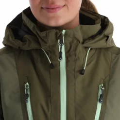 Rehall, Evy-R Ski-jas Dames Dusty Olive Groen -XUEFENG EXTREME OUTFIT rehall evy r aa jas gevoerd dames dusty olive groen 22rehal139v1 BI 07