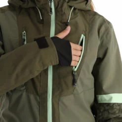 Rehall, Evy-R Ski-jas Dames Dusty Olive Groen -XUEFENG EXTREME OUTFIT rehall evy r aa jas gevoerd dames dusty olive groen 22rehal139v1 BI 11