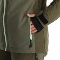 Rehall, Evy-R Ski-jas Dames Dusty Olive Groen -XUEFENG EXTREME OUTFIT rehall evy r aa jas gevoerd dames dusty olive groen 22rehal139v1 BI 12