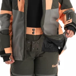 Rehall, Evy-R Ski-jas Dames Gunmetal Grijs -XUEFENG EXTREME OUTFIT rehall evy r aa jas gevoerd dames gunmetal grijs 22rehal139v4 BI 07