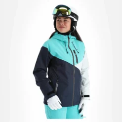 Rehall, June-R Ski-jas Dames Aqua Blauw