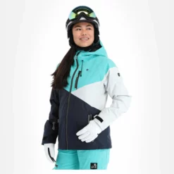 Rehall, June-R Ski-jas Dames Aqua Blauw -XUEFENG EXTREME OUTFIT rehall june r aa jas gevoerd dames aqua blauw 22rehal141v1 BI 04