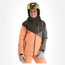 Rehall, June-R Ski-jas Dames Shell Coral Roze