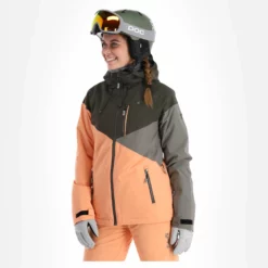 Rehall, June-R Ski-jas Dames Shell Coral Roze -XUEFENG EXTREME OUTFIT rehall june r aa jas gevoerd dames shell coral roze 22rehal141v2 BI 04