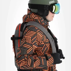 Rehall, Kiki-R Ski-jas Dames Gunmetal Blocks Grijs -XUEFENG EXTREME OUTFIT rehall kiki r aa jas gevoerd dames gunmetal blocks grijs 22rehal142v4 BI 05