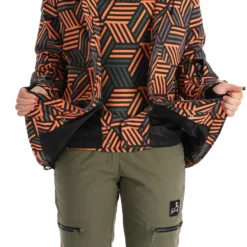 Rehall, Kiki-R Ski-jas Dames Gunmetal Blocks Grijs -XUEFENG EXTREME OUTFIT rehall kiki r aa jas gevoerd dames gunmetal blocks grijs 22rehal142v4 BI 09