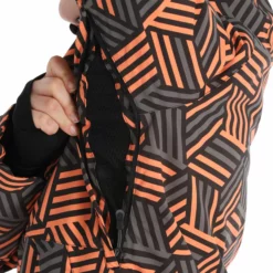 Rehall, Kiki-R Ski-jas Dames Gunmetal Blocks Grijs -XUEFENG EXTREME OUTFIT rehall kiki r aa jas gevoerd dames gunmetal blocks grijs 22rehal142v4 BI 10