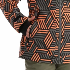 Rehall, Kiki-R Ski-jas Dames Gunmetal Blocks Grijs -XUEFENG EXTREME OUTFIT rehall kiki r aa jas gevoerd dames gunmetal blocks grijs 22rehal142v4 BI 11