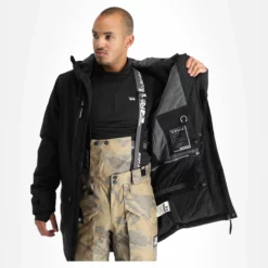 Rehall, Mason-R Ski-jas Heren Zwart -XUEFENG EXTREME OUTFIT rehall mason r aa jas gevoerd heren zwart AA11reh106a BI 05