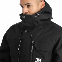 Rehall, Mason-R Ski-jas Heren Zwart -XUEFENG EXTREME OUTFIT rehall mason r aa jas gevoerd heren zwart AA11reh106a BI 07
