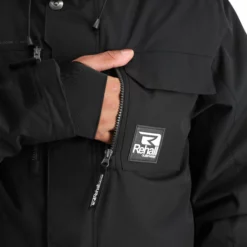 Rehall, Mason-R Ski-jas Heren Zwart -XUEFENG EXTREME OUTFIT rehall mason r aa jas gevoerd heren zwart AA11reh106a BI 10