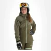 Rehall, Maus-R Ski-jas Dames Dusty Olive Groen -XUEFENG EXTREME OUTFIT rehall maus r aa jas gevoerd dames dusty olive groen 22rehal143v2 BI 02