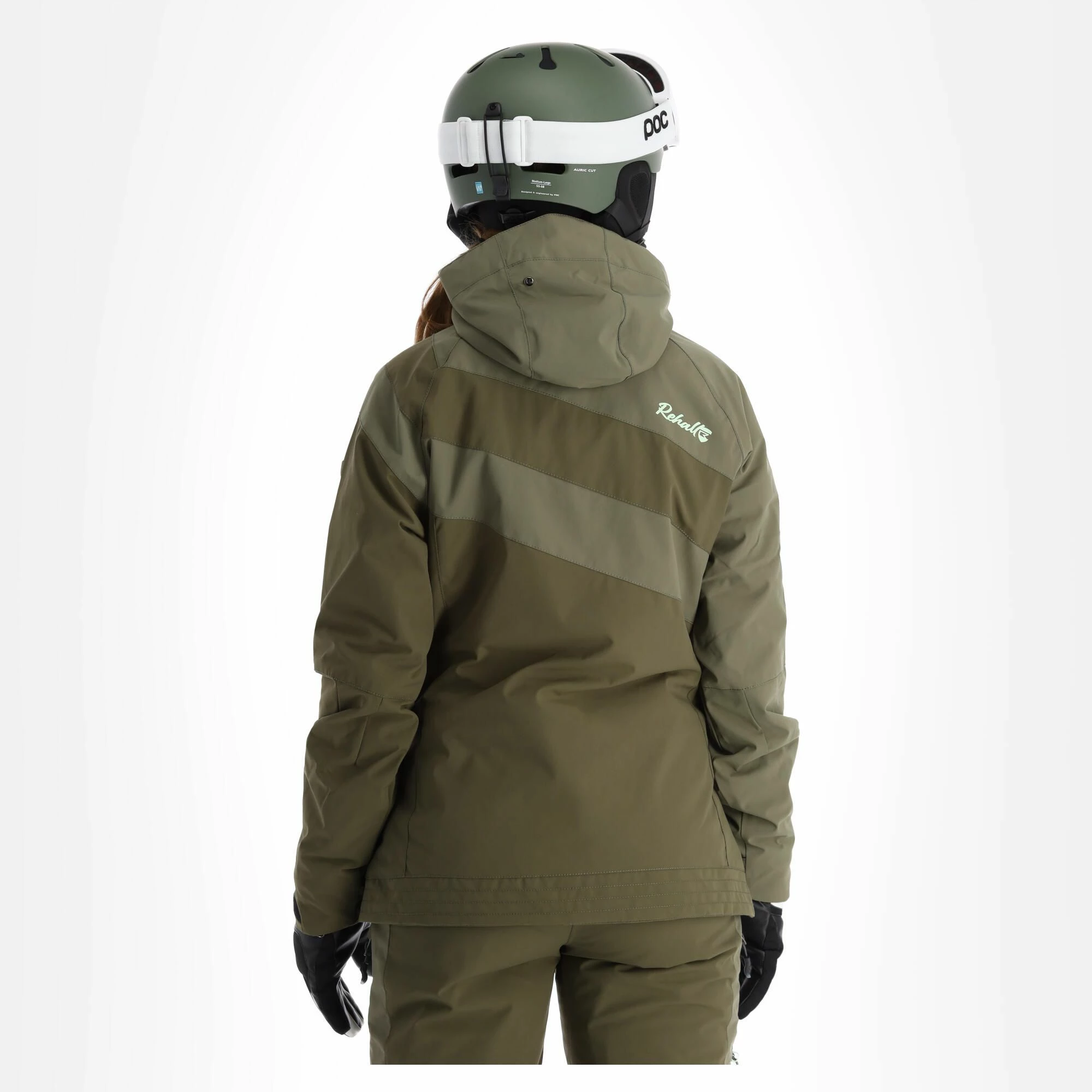Rehall, Maus-R Ski-jas Dames Dusty Olive Groen 4 Rehall, Maus-R Ski-jas Dames Dusty Olive Groen - Afbeelding 2