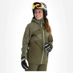 Rehall, Maus-R Ski-jas Dames Dusty Olive Groen 15 Rehall, Maus-R Ski-jas Dames Dusty Olive Groen -XUEFENG EXTREME OUTFIT rehall maus r aa jas gevoerd dames dusty olive groen 22rehal143v2 BI 04