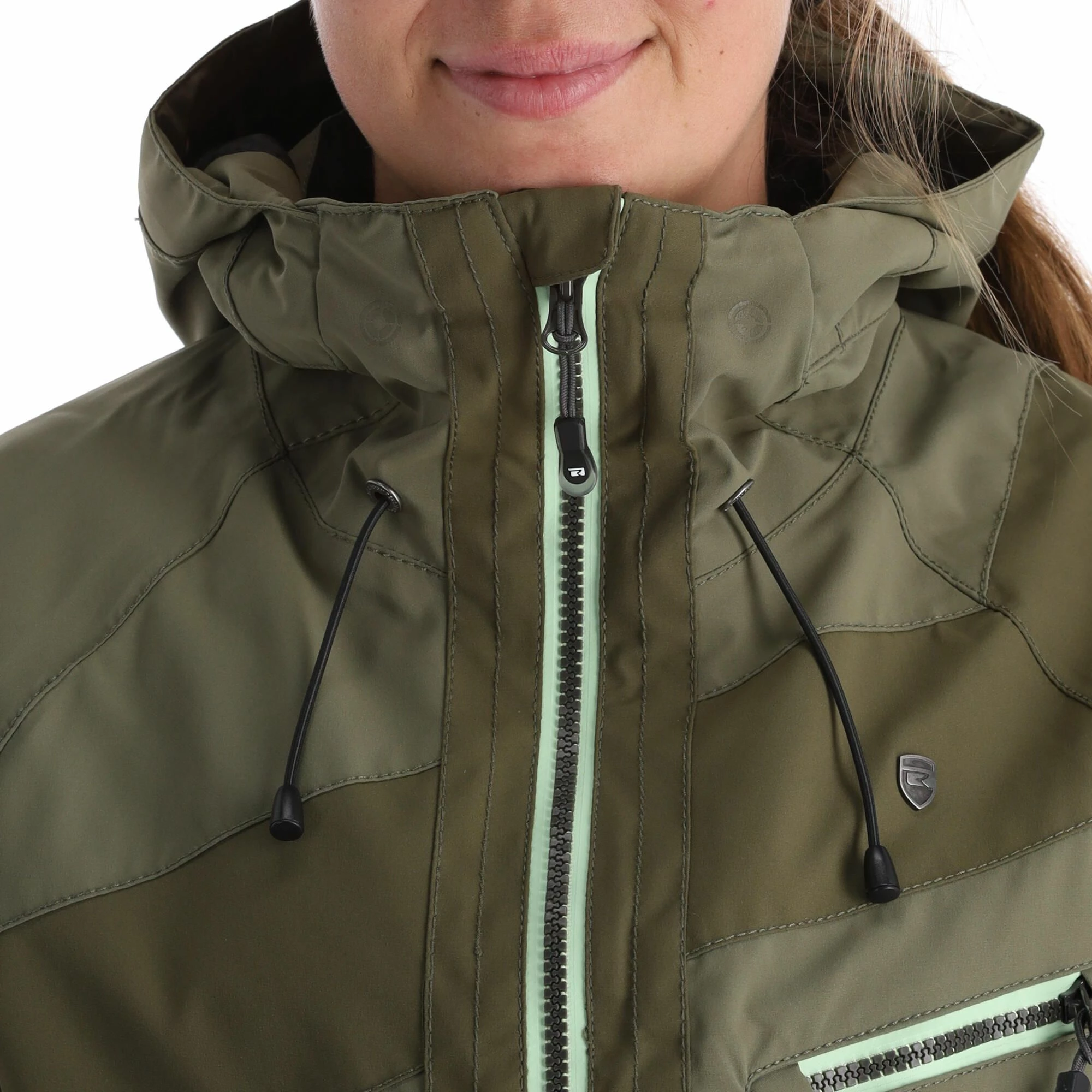 Rehall, Maus-R Ski-jas Dames Dusty Olive Groen 8 Rehall, Maus-R Ski-jas Dames Dusty Olive Groen - Afbeelding 6