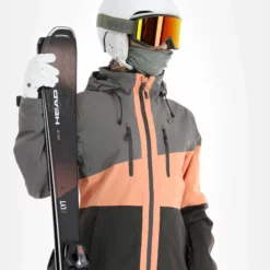 Rehall, Ricky-R Ski-jas Dames Gunmetal Grijs -XUEFENG EXTREME OUTFIT rehall ricky r aa jas gevoerd dames gunmetal grijs 22rehal140v6 BI 05