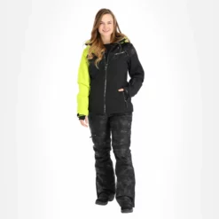 Rehall, Stormy-R Ski-jas Dames Lime Groen/Zwart