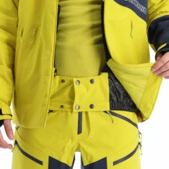 Rock Experience, Aiguille Ski-jas Heren Citronelle Blue Nights Geel -XUEFENG EXTREME OUTFIT rock experience aiguille aa jas gevoerd heren citronelle blue 22rocke103v2 BI 08