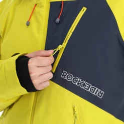 Rock Experience, Aiguille Ski-jas Heren Citronelle Blue Nights Geel -XUEFENG EXTREME OUTFIT rock experience aiguille aa jas gevoerd heren citronelle blue 22rocke103v2 BI 12