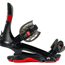 Rome 390 Boss Snowboard Binding Black-red -XUEFENG EXTREME OUTFIT rome 390 boss snowboard binding 2022 red side 21832