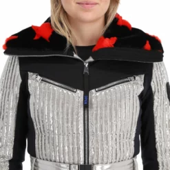 Rossignol, Maddy-Star Sl Jc De Castelbajac Ski-jas Dames Zilver -XUEFENG EXTREME OUTFIT rossignol maddy star sl jc de castelbajac aa jas gevoerd dames 22rossi104v1 BI 07
