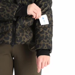 Sportalm Kitzbühel, 9820552135 Ski-jas Dames Olive Groen, Zwart -XUEFENG EXTREME OUTFIT sportalm kitzbuhel 9820552135 aa jas gevoerd dames olive groen 22sport105v1 BI 08