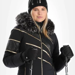 Sportalm Kitzbühel, 9820569147 Ski-jas Dames Zwart -XUEFENG EXTREME OUTFIT sportalm kitzbuhel 9820569147 aa jas gevoerd dames zwart 22sport106v1 BI 05 1